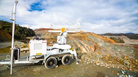 SSR-Omni scanning an open cut pit