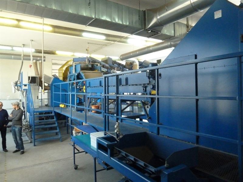 A drill core analyser developed by Orexplore b) Prototype of ore dressing equipment to be built in Comex’s research environment
