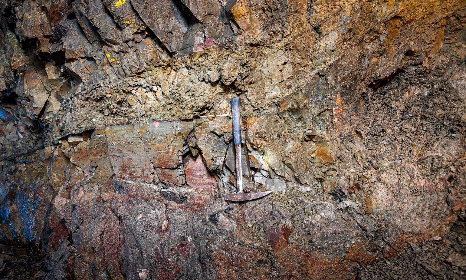 Image 2: Copper-rich bornite and chalcocite mineralization