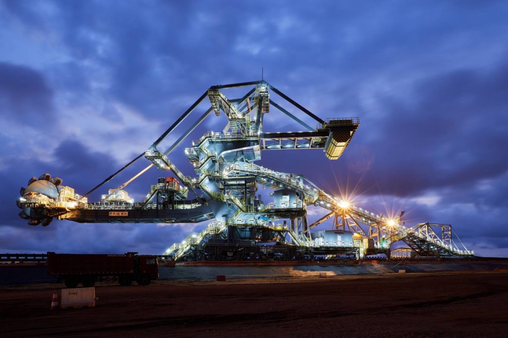 The stacker reclaimer at EGAs GAC project