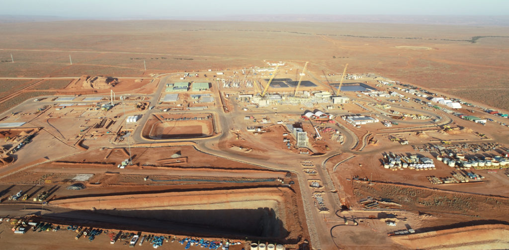 An aerial view of the Carrapateena mine site.