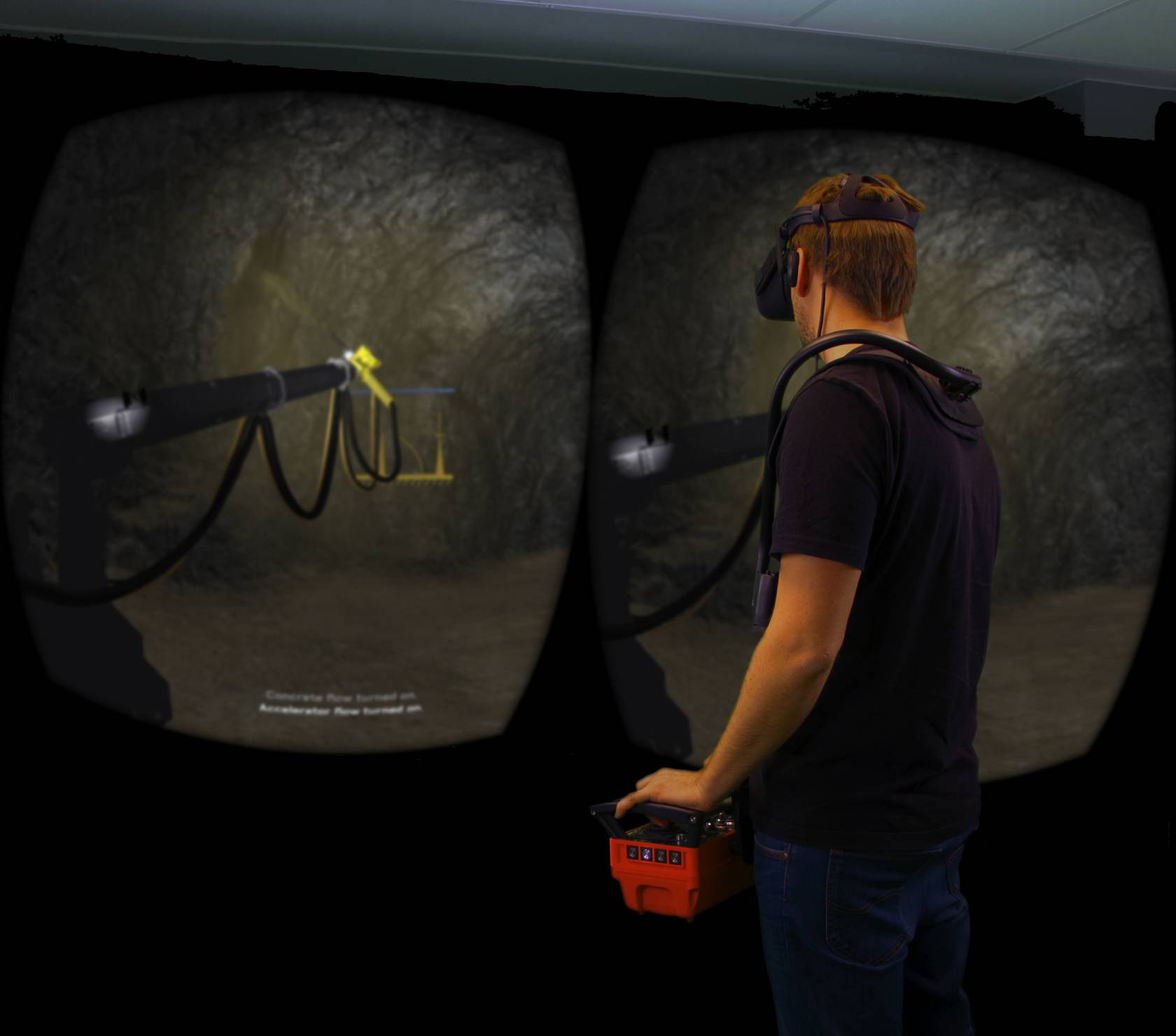 Edvirt's product the VR Shotcrete Simulator_1