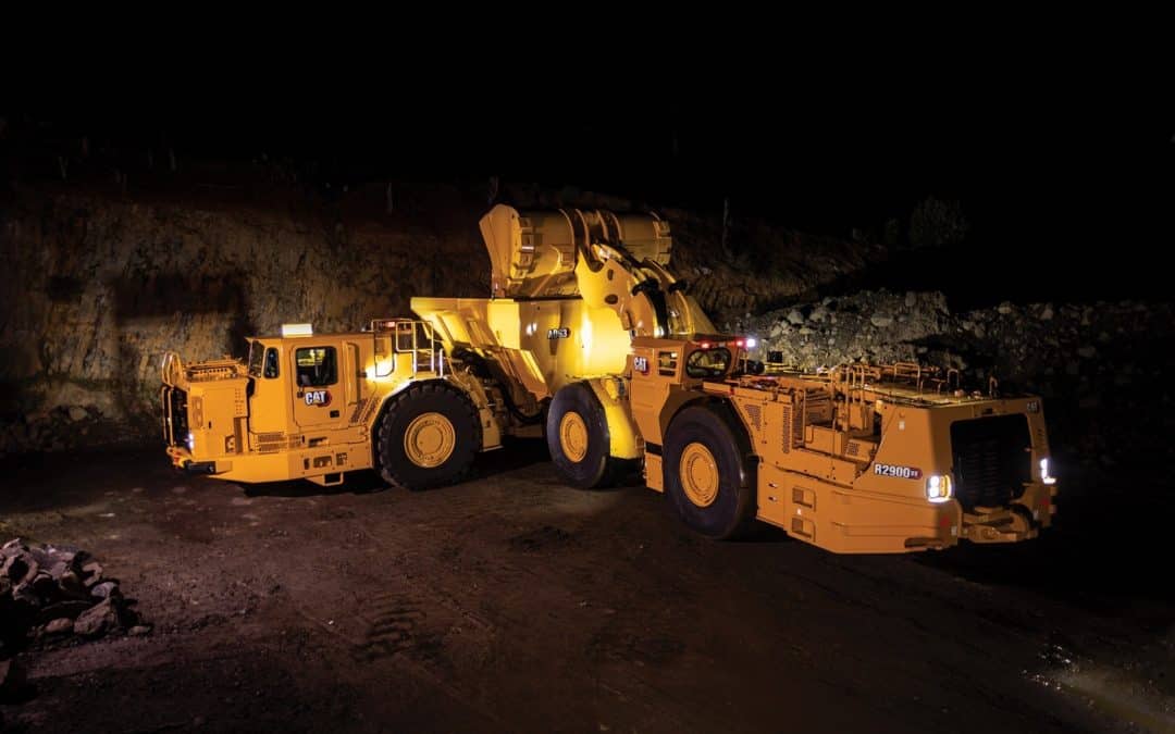 The new Cat® R2900 XE Diesel Electric Underground Loader