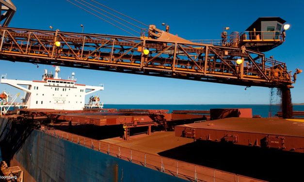 Iron-ore falls as shipments jump, Trump agrees to two-week ceasefire