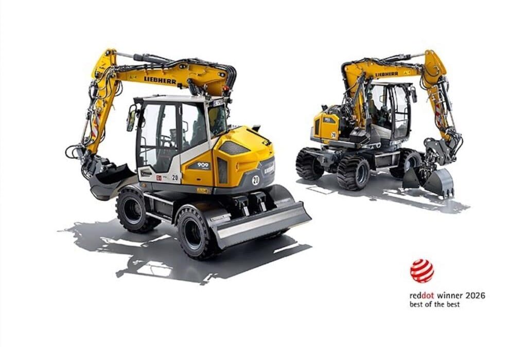 Liebherr compact excavators win top Red Dot honour