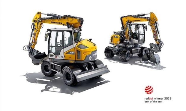 Liebherr compact excavators win top Red Dot honour