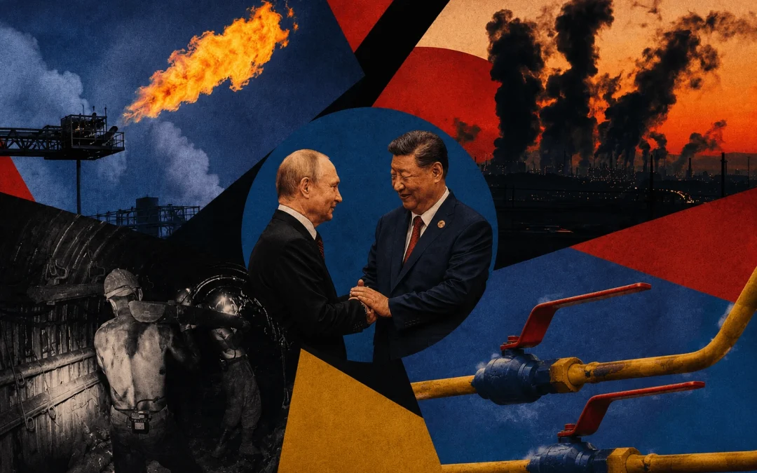 Sales to China have not made up for Russia’s loss of European natural gas and coal markets